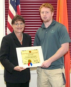 Nassau County Clerk Maureen O’Connell with Jake R. Geiger
