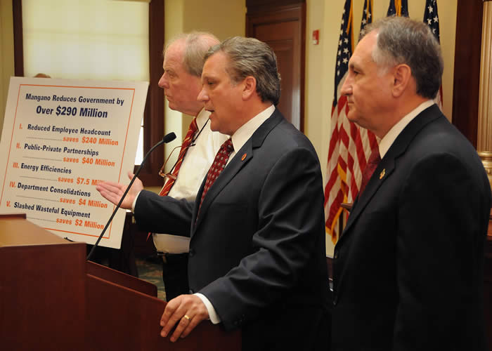 Mangano releases $45 million deficit reduction plan