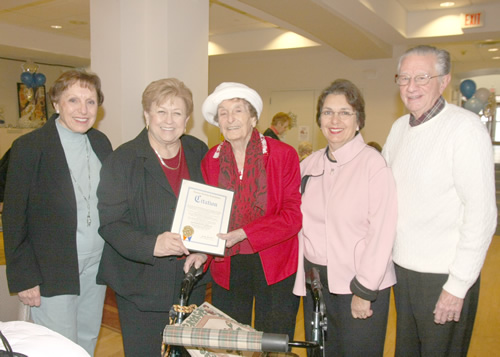 Legislator Jacobs Celebrates Antonette Greico's 106th Birthday