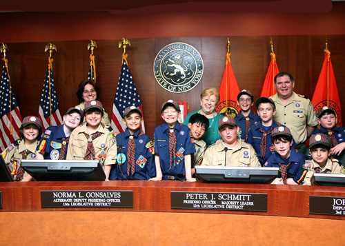 Cub Scouts Visit Legislator Jacobs at Work