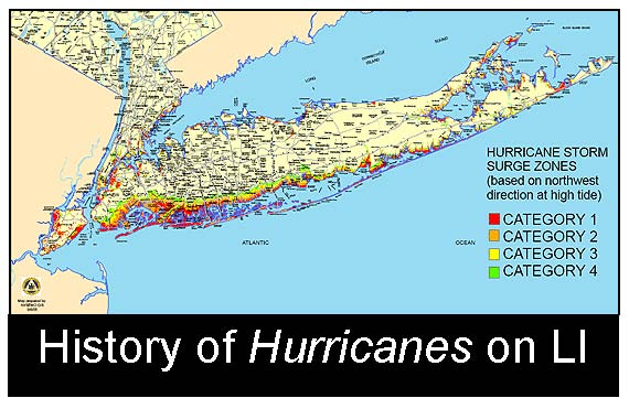 History of Hurricanes on LI