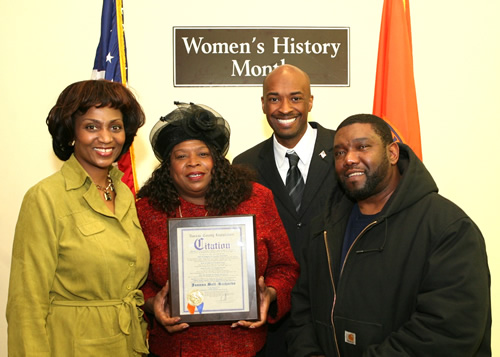 Legislator Kevan Abrahams Honors Joanna Bell-Richards 