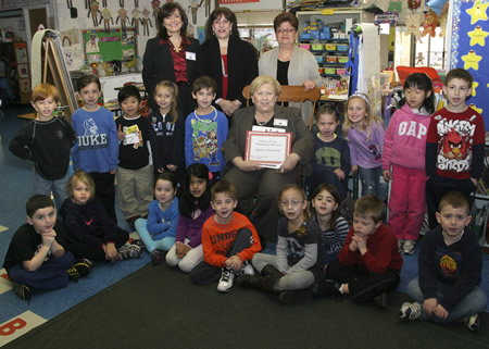 Legislator Jacobs reading at Syosset schools