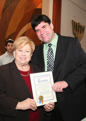 Legislator Jacobs and Rabbi Senter