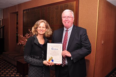 Legislator Curran Honors SNCC Pres. at Oceanside Chamber Dinner