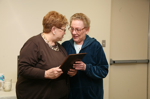 Shirley Lang Honored For Years of Service at Syosset Library