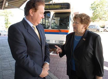 Presiding Officer Judy Jacobs and Neil Yellin 