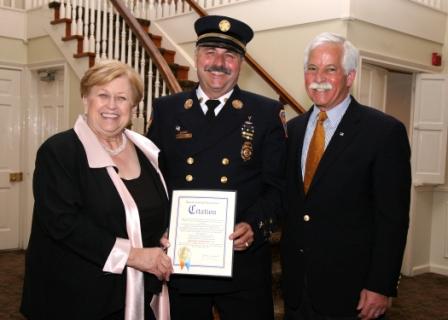 Legislator Judy Jacobs; Richard Sandford, Jr, Honoree with 40 years of service; NYS Assemblyman , Chuck Lavine.