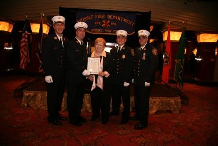 Peter Silver, 1st Assistant Chief; Robert Kaplan, Chief; Leg. Jacobs; Mark Mianulli, 2nd Assistant Chief; Douglas Share, 3rd Assistant Chief