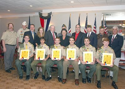 BOY SCOUT TROOP # 200 HONORS EAGLE SCOUTS
