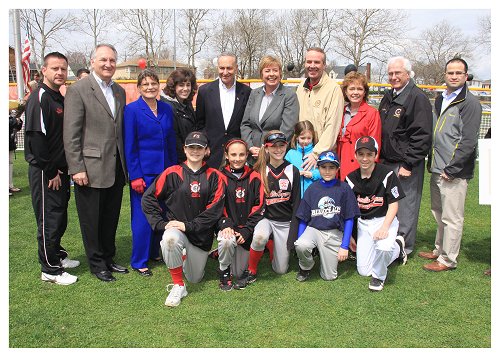 County Clerk Joins in Franklin Square Little League Opening Day