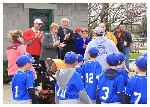 County Clerk Joins in Central Nassau Athletic Association Little League Opening Day