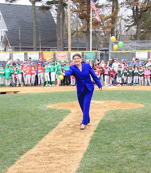 County Clerk Joins in Williston Park Little League Opening Day