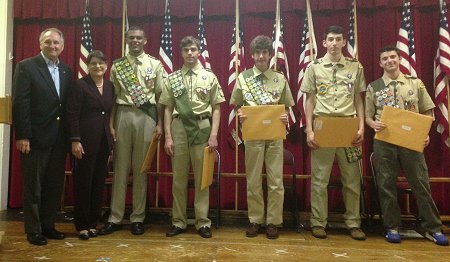 Boy Scout Troop # 56 Honors Eagle Scouts