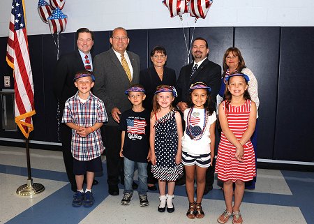 County Clerk Attends Flag Day Ceremony at Abbey Lane School