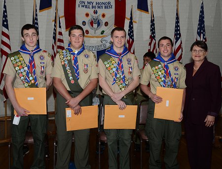 Boy Scout Troop # 201 Honors Eagle Scouts