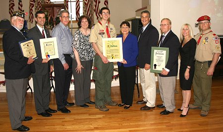 Boy Scout Troop # 46 Of Farmingdale Honors Eagle Scout