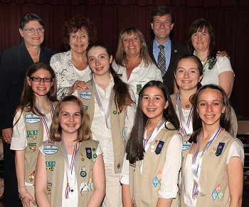 County Clerk Attends 2013 Awards ceremony For Merrick Association of Girl Scouts
