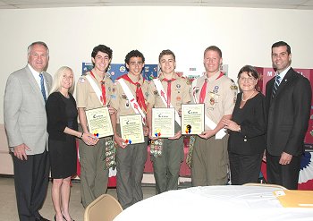 Boy Scout Troop # 5 Honors Eagle Scouts