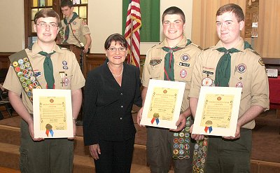 County Clerk Maureen O’Connell Honors Eagle Scouts From Boy Scout Troop # 243