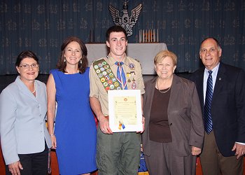 County Clerk Maureen O’Connell Honors Eagle Scouts From Boy Scout Troop #253 of Oyster Bay