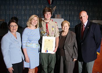 County Clerk Maureen O’Connell Honors Eagle Scouts From Boy Scout Troop #253 of Oyster Bay