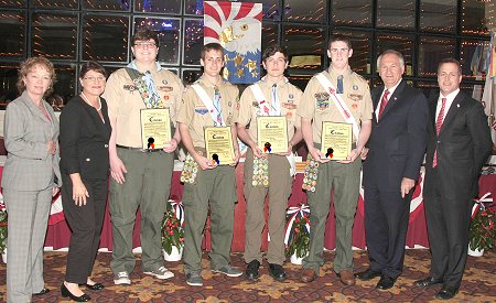 Boy Scout Troop # 303 Honors Eagle Scouts