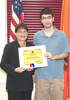 Nassau County Clerk Maureen O’Connell with Steven Max