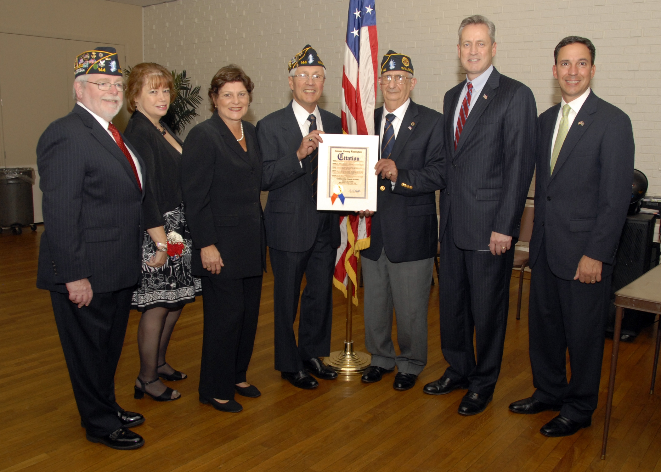 County Clerk joins Williston Park American Legion Installation