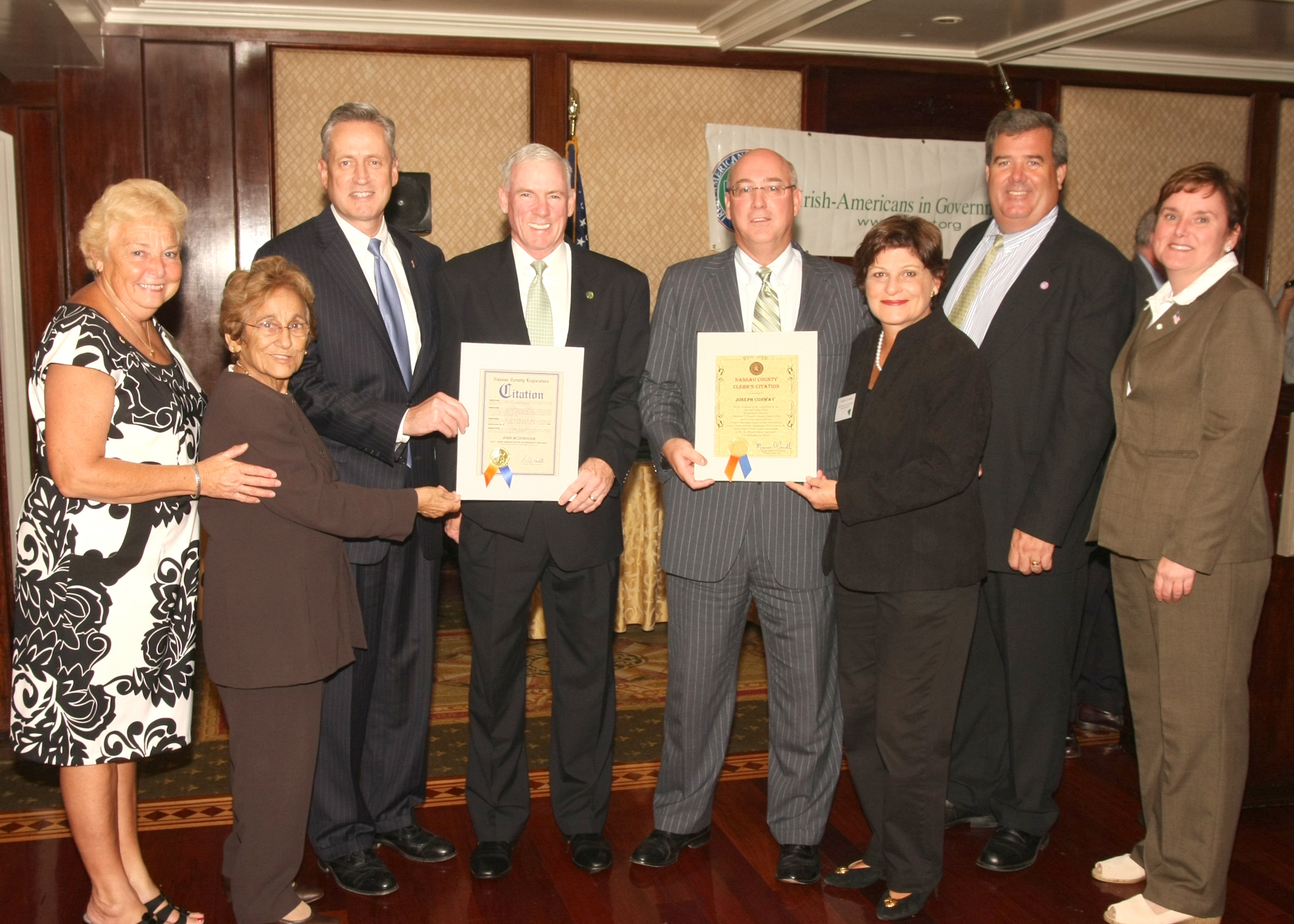 COUNTY CLERK CELEBRATES IRISH AMERICANS IN GOVERNMENT HONOREES