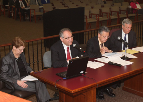 Comptroller Maragos testifies during the Budget Review Committee meeting