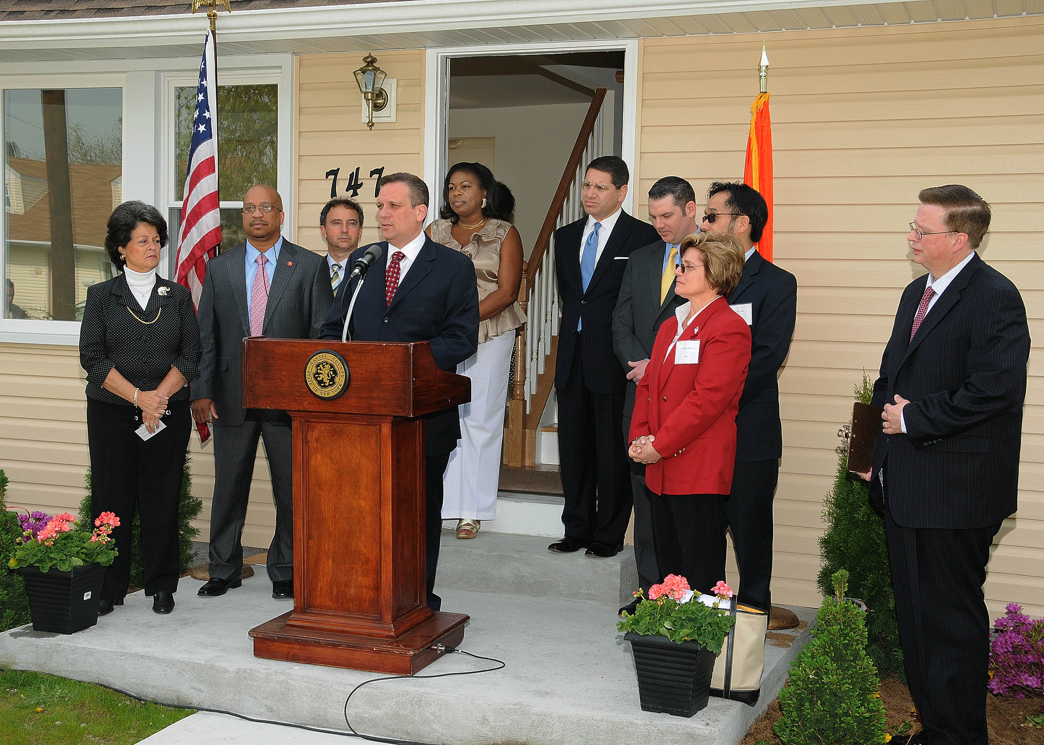 Ed Mangano announces Success of the neighnorhood stabilization program