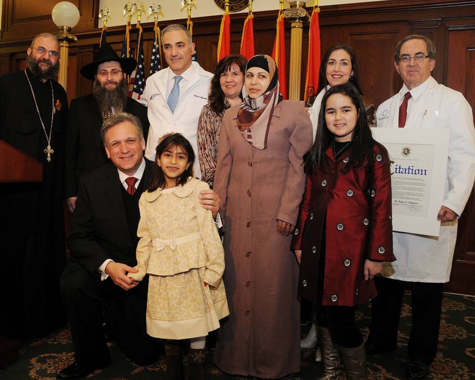 Mangano honors garden city doctors who helped save girls life