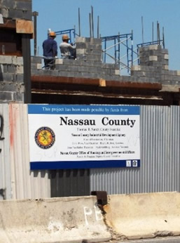 New Cassel Nassau County sign