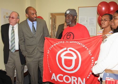 Legislator Abrahams announces the opening of ACORN's Free Tax Site
