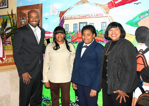 Abrahams Attends Children's Academy Career Day