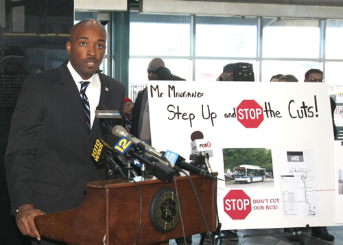 County Executive Mangano - Step up and stop the MTA Cuts!