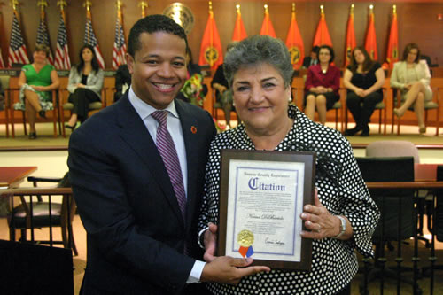 Legislator Solages with Norma DeBartolo