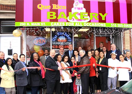 County Legislator Laura Curran Celebrates Local Business at Grand Re-Opening of Que Rico Bakery in Freeport