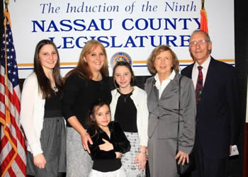 Legislator DeRiggi-Whitton with her family