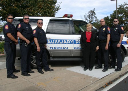 Legislator Jacobs and members of the Auxiliary Police