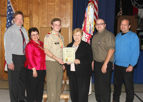 Local Eagle Scout Receives Congratulations 