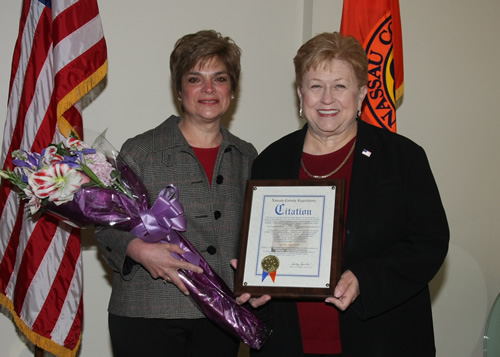 Legislator Judy Jacobs Presents Nassau County Honors to Lana Ajemian